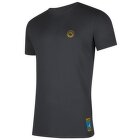 Tricou cu mânecă scurtă La Sportiva Climbing on the Moon T-Shirt Men Carbon/Giallo