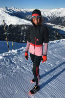 alergând în zăpadă