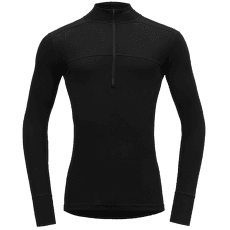 Tricou cu mânecă lungă Devold Lauparen Merino 190 Zip Neck Men 950A BLACK