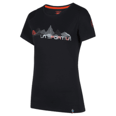 Tricou cu mânecă scurtă La Sportiva Peaks T-Shirt Women Black/Cherry Tomato