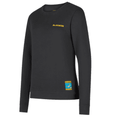 Tricou cu mânecă lungă La Sportiva Climbing on the Moon Sweatshirt Women Carbon/Giallo