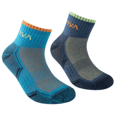 Șosete La Sportiva Kids Running Socks Lagoon/Hawaiian Sun