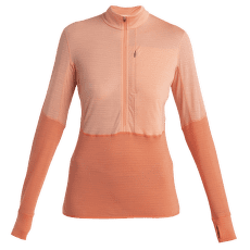 Hanorac Icebreaker Merino 200 Realfleece™ Descender LS Half Zip Women GLOW/TANG/CB