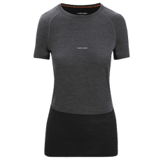 Tricou cu mânecă scurtă Icebreaker 125 ZoneKnit™ SS Crewe Women JET HTHR/BLK/METRO H/CB