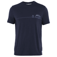 Tricou cu mânecă scurtă Icebreaker Merino 150 Tech Lite SS Tee Single Line Camp Men Midnight Navy