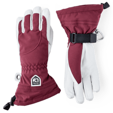 Mănuși Hestra Heli Ski Women Bordeaux/Offwhite