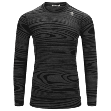 Tricou cu mânecă lungă Aclima WarmWool Crew Neck Man Black Motion