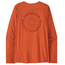 Tricou cu mânecă lungă Patagonia Cap Cool Daily Graphic Shirt Lands Long Sleeve Women Spoke Stencil: Redtail Rust X-Dye