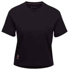 Tricou cu mânecă scurtă Mammut Massone T-Shirt Cropped Women Patch black 0001