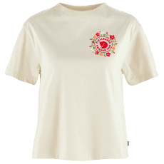 Tricou cu mânecă scurtă Fjällräven Fjällblomster Logo T-Shirt Women Chalk White