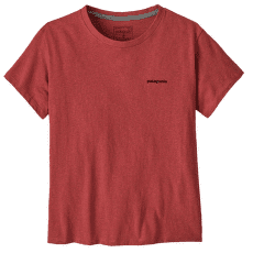 Tricou cu mânecă scurtă Patagonia P-6 Logo Responsibili-Tee Women Potters Red