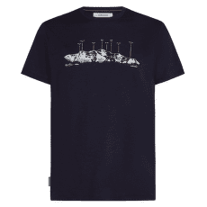 Tricou cu mânecă scurtă Icebreaker Merino 150 Tech Lite SS Tee The Peaks Men Midnight Navy