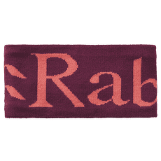 Bandă pentru cap Rab Rab Knitted Logo Headband Mulberry/Hibiscus