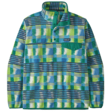 Hanorac Patagonia Lightweight Synch Snap-T Pullover Men Painted Lines: Shore Blue