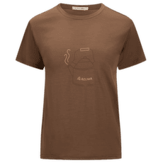 Tricou cu mânecă scurtă Aclima LightWool 140 Classic Tee Kettle Women Dark Earth