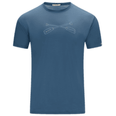 Tricou cu mânecă scurtă Aclima LightWool 140 Tee Oars Men Blue Fusion