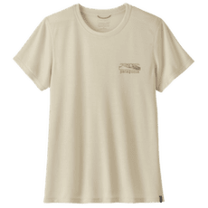 Tricou cu mânecă scurtă Patagonia Cap Cool Trail Shirt - Stratapeaks Women Dyno White