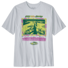 Tricou cu mânecă scurtă Patagonia Run Like Roots Responsibili-Tee Men White