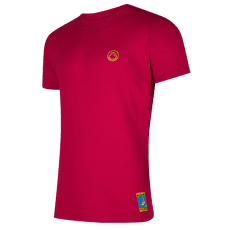 Tricou cu mânecă scurtă La Sportiva Climbing on the Moon T-Shirt Men Fucsia/Giallo