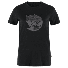 Tricou cu mânecă scurtă Fjällräven Abisko Wool Fox SS Women Black-Iron Grey