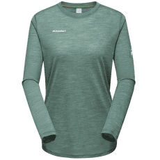 Tricou cu mânecă lungă Mammut Tree Wool FL Longsleeve Women dark jade melange-40237