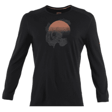 Tricou cu mânecă lungă Icebreaker Merino 200 Oasis LS Crewe Ruapehu Round Men Black