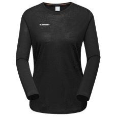 Tricou cu mânecă lungă Mammut Tree Wool FL Longsleeve Women black 0001