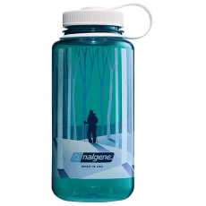 Sticlă Nalgene Wide Mouth 1000 ml Trout with Landscape Forest