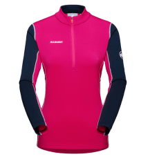 Tricou cu mânecă lungă Mammut Aenergy ML Half Zip Pull Women pink-marine 6214