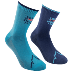 Șosete La Sportiva FOR YOUR MOUNTAIN SOCKS Storm Blue/Lagoon