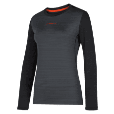 Tricou cu mânecă lungă La Sportiva TOUR LONG SLEEVE Women Carbon/Cherry Tomato