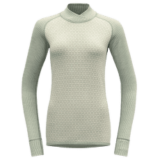 Tricou cu mânecă lungă Devold Kvitegga Merino 230 Cross Neck Women 010A RAW WHITE