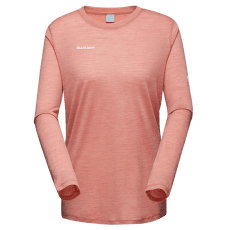 Tricou cu mânecă lungă Mammut Tree Wool FL Longsleeve Women quartz dust melange