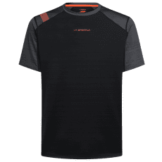 Tricou cu mânecă scurtă La Sportiva SUNFIRE T-SHIRT Men Black/Cherry Tomato