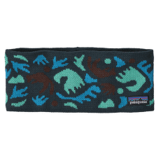 Bandă pentru cap Patagonia Powder Town Headband Across Oceans: Smolder Blue