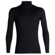 Tricou cu mânecă lungă Icebreaker Merino 200 Oasis LS Half Zip Men Black