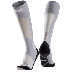 Șosete pentru genunchi X-Bionic X-SOCKS® SKI DISCOVER MERINO OTC Seal Grey/Light Sand