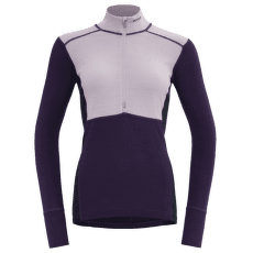 Tricou cu mânecă lungă Devold Lauparen Merino 190 Zip Neck Women 167B ORCHID/LILAC/INK