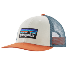 Căciuli Patagonia P-6 Logo LoPro Trucker Hat White w/Redtail Rust