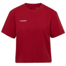 Tricou cu mânecă scurtă Mammut MAMMUT BASE CROPPED T-SHIRT WOMEN MINI LOGO 3818 dark mammut red