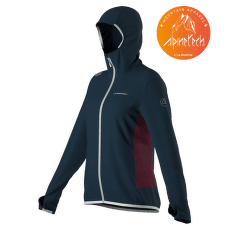 Hanorac La Sportiva AEQUILIBRIUM THERMAL HOODY Women Storm Blue/Red Plum