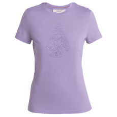 Tricou cu mânecă scurtă Icebreaker Merino 150 Tech Lite III SS Tee Hike Path Women PURPLE GAZE