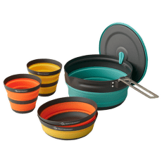 Farfurii Sea to Summit Frontier UL Collapsible Pot Cook Set w/ 2.2L Pot - [2P] 5 Piece