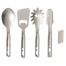 Tacâmuri Sea to Summit Detour Stainless Steel Utensil Set - [4 Piece] Stainless Steel Grey