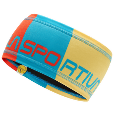 Bandă pentru cap La Sportiva Diagonal Headband Cherry Tomato/Tropic Blue