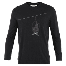 Tricou cu mânecă lungă Icebreaker Merino 150 Tech Lite LS Tee Bear Lift Men Black