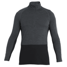 Tricou cu mânecă lungă Icebreaker Merino 200 ZoneKnit™ LS Half Zip Men JET HTHR/BLK/METRO H/CB