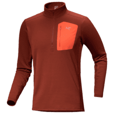 Tricou cu mânecă lungă Arcteryx Rho Heavyweight Zip Neck Men Sequoia/Solaris