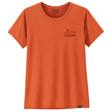 Tricou cu mânecă scurtă Patagonia Cap Cool Daily Graphic Shirt Lands Women Trailways: Redtail Rust X-Dye