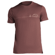 Tricou cu mânecă scurtă Icebreaker Merino 150 Tech Lite SS Tee Single Line Camp Men CAROB